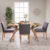 Laurent 5 Piece Round Dining Sets With Wood Chairs (Photo 4 of 25)