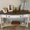 Antique White Black Console Tables (Photo 8 of 15)