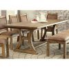 Small Dining Tables With Rustic Pine Ash Brown Finish (Photo 3 of 25)