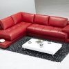 Red Faux Leather Sectionals (Photo 15 of 15)