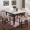 Transitional Antique Walnut Square Casual Dining Tables (Photo 5 of 25)