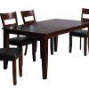 Adan 5 Piece Solid Wood Dining Sets (Set Of 5) (Photo 10 of 25)