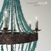 Turquoise Beads Six-Light Chandeliers (Photo 12 of 15)