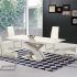 25 Inspirations White Gloss and Glass Dining Tables