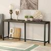 Oak Wood And Metal Legs Console Tables (Photo 8 of 15)