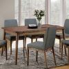 Biggs 5 Piece Counter Height Solid Wood Dining Sets (Set Of 5) (Photo 25 of 25)