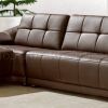 3Pc Bonded Leather Upholstered Wooden Sectional Sofas Brown (Photo 5 of 25)