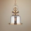 Warm Antique Brass Pendant Lights (Photo 13 of 15)