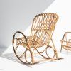 Wicker Rocking Chair With Magazine Holder (Photo 4 of 15)