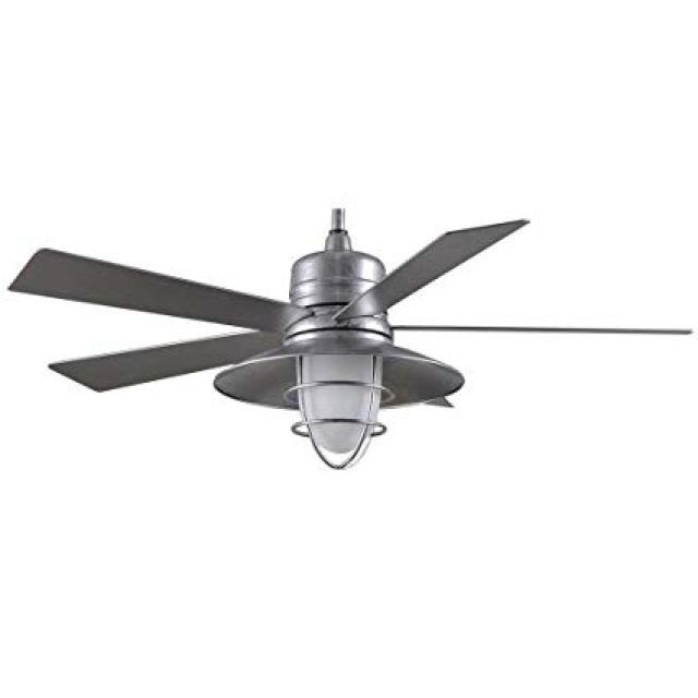  Best 15+ of Galvanized Outdoor Ceiling Fans with Light