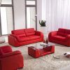 Red Leather Couches For Living Room (Photo 15 of 15)