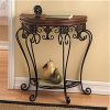 Oval Aged Black Iron Console Tables (Photo 12 of 15)