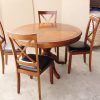 Round Oak Dining Tables And 4 Chairs (Photo 14 of 25)