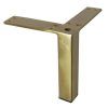 Square Black And Brushed Gold Console Tables (Photo 9 of 15)