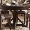 Vintage Brown 48-Inch Round Dining Tables (Photo 12 of 15)