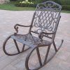 Wrought Iron Patio Rocking Chairs (Photo 3 of 15)