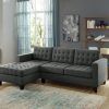 2Pc Connel Modern Chaise Sectional Sofas Black (Photo 4 of 25)