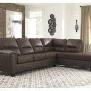 2Pc Maddox Left Arm Facing Sectional Sofas With Chaise Brown (Photo 2 of 25)