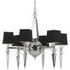 Black Chandeliers With Shades (Photo 1 of 15)