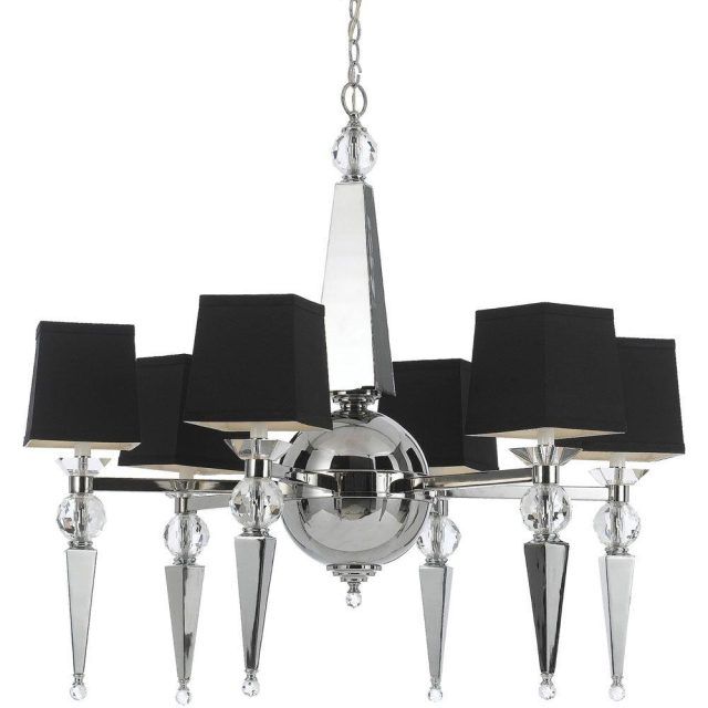 15 Photos Black Chandeliers with Shades