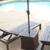 Patio Umbrellas With Accent Table (Photo 1 of 15)
