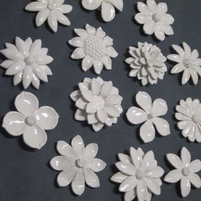 15 Best Ideas Ceramic Flower Wall Art