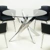 Chrome Dining Tables With Tempered Glass (Photo 14 of 25)