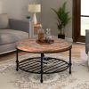 Coffee Tables With Round Wooden Tops (Photo 6 of 15)