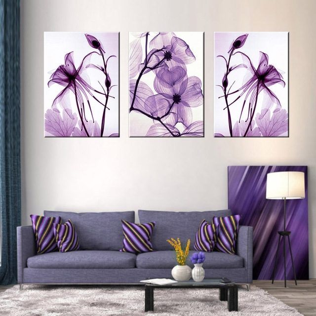 2024 Latest Purple Canvas Wall Art