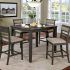 The Best Hanska Wooden 5 Piece Counter Height Dining Table Sets (set of 5)