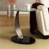 Tempered Glass Oval Side Tables (Photo 2 of 15)