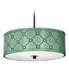 Fabric Drum Shade Chandeliers (Photo 7 of 15)
