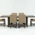 Jaxon Grey 7 Piece Rectangle Extension Dining Sets with Uph Chairs