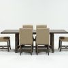 Jaxon Grey 7 Piece Rectangle Extension Dining Sets With Uph Chairs (Photo 1 of 25)