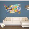 License Plate Map Wall Art (Photo 8 of 15)