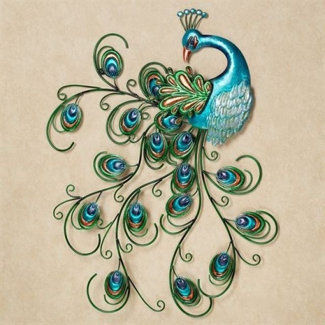 15 Best Collection of Peacock Metal Wall Art