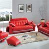 Red Leather Couches For Living Room (Photo 3 of 15)