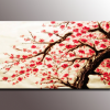 Red Cherry Blossom Wall Art (Photo 3 of 15)