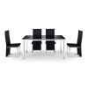 Black Glass Dining Tables And 4 Chairs (Photo 14 of 25)