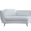 White Leather Chaise Lounges (Photo 11 of 15)