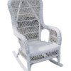 Wicker Rocking Chair With Magazine Holder (Photo 9 of 15)