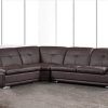 3Pc Bonded Leather Upholstered Wooden Sectional Sofas Brown (Photo 19 of 25)