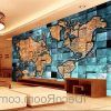 Abstract World Map Wall Art (Photo 10 of 15)