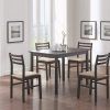 Cappuccino Finish Wood Classic Casual Dining Tables (Photo 5 of 25)
