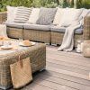 Balcony Furniture Set With Beige Cushions (Photo 14 of 15)