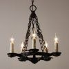 Vintage Wrought Iron Chandelier (Photo 8 of 15)