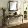 Silver Mirror And Chrome Console Tables (Photo 3 of 15)