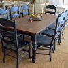 Country Dining Tables With Weathered Pine Finish (Photo 16 of 25)