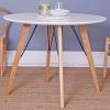 Dining Tables With White Legs And Wooden Top (Photo 7 of 25)
