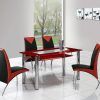 Red Dining Table Sets (Photo 7 of 25)